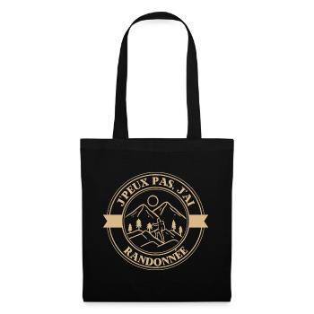 Aventure randonnée - Sac en tissu - noir - Devant
