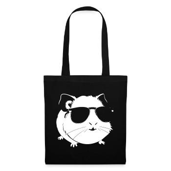 Funny Guinea Pig with Sunglasses Guinea Pigs - Tote Bag - black - Front