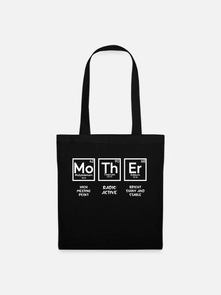 Mutter-Periodensystem - Stoffbeutel - Schwarz