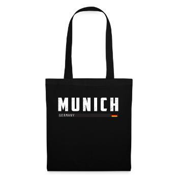 Munich Germany Vintage Retro - Sac en tissu - noir - Devant