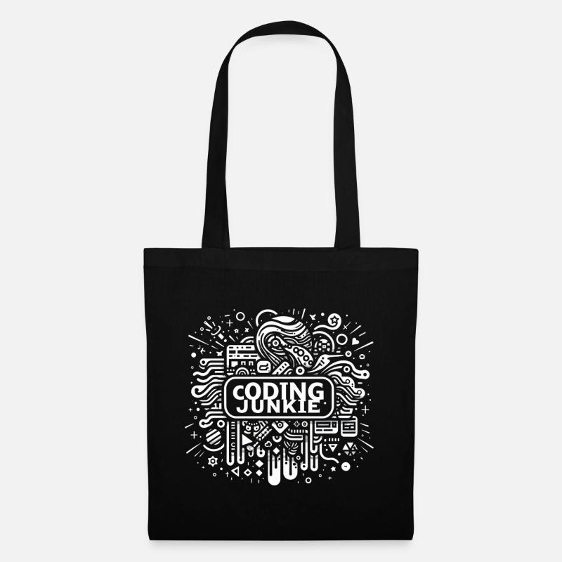 Accro au codage 17 - Sac en tissu - noir