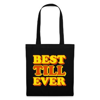 Up to the first name, funny gift - Tote Bag - black - Front