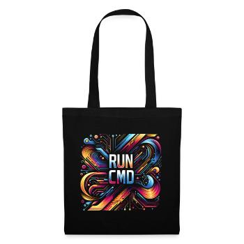 Run Cmd 42 - Stoffbeutel - Schwarz - Vorne