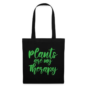 Plants Are My Therapy - Tote Bag - black - Front