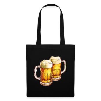 Chope à bière Chopes à bière Verres à bière Bière Alcool Alcool - Sac en tissu - noir - Devant