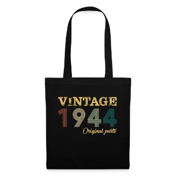 Vintage 1944 Original Parts Year Of Birth Birthday - Tote Bag - black - Front
