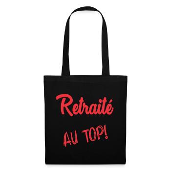 RETIREMENT. RETIREMENT. RETIRED - Tote Bag - black - Front