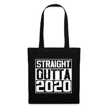 Straight Outta 2020 Retro Birthday Gift 2020 - Tote Bag - black - Front