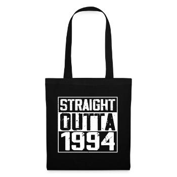 Straight Outta 1994 Cadeau Anniversaire 1994 Retro - Sac en tissu - noir - Devant