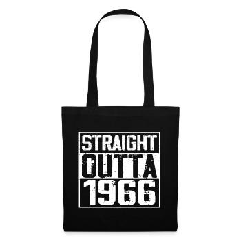 Straight Outta 1966 Cadeau Anniversaire 1966 Retro - Sac en tissu - noir - Devant