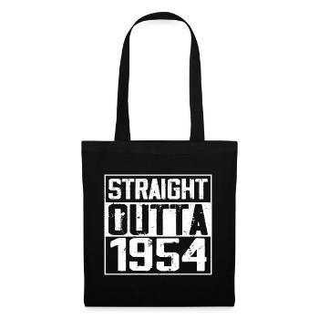 Straight Outta 1954 Retro 1954 Anniversary Gift - Tote Bag - black - Front