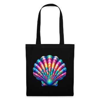 Coquille Saint-Jacques - Sac en tissu - noir - Devant
