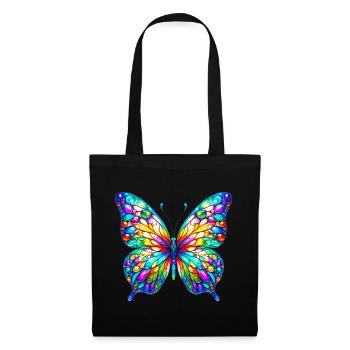 Papillon - Sac en tissu - noir - Devant