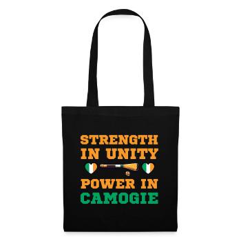 Strength in unity, power in Camogie - Tote Bag - black - Front