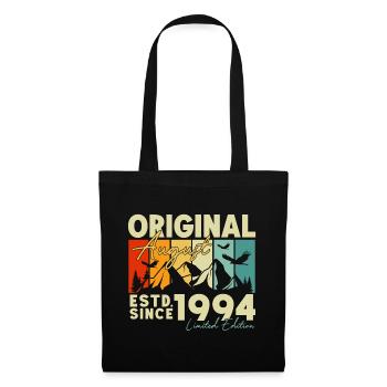 Août 1994 Vintage Rétro Anniversaire Vintage - Sac en tissu - noir - Devant