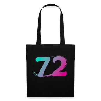 Number 71 multicolor - Tote Bag - black - Front