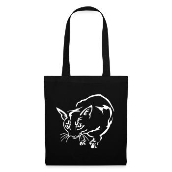 Abyssiner Cat "Black Edition" - Tote Bag - black - Front