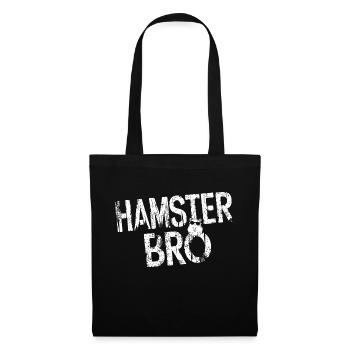 Witziges Design für Hamsterliebhaber - Stoffbeutel - Schwarz - Vorne