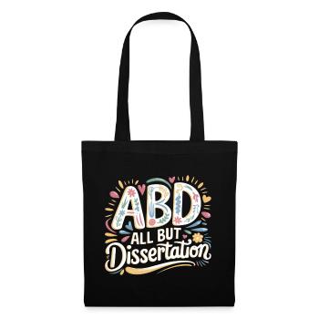 ABD All But Dissertation 7 - Stoffbeutel - Schwarz - Vorne