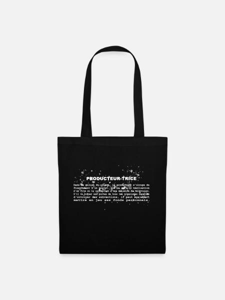 Définition de producteur-trice - Sac en tissu - noir