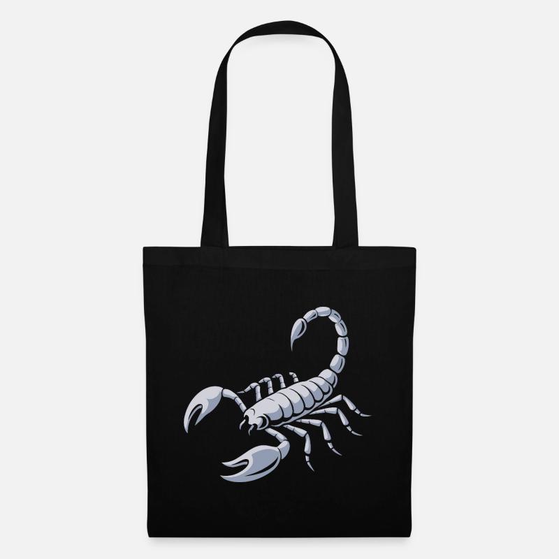 Grimmiger Skorpion - Stoffbeutel - Schwarz