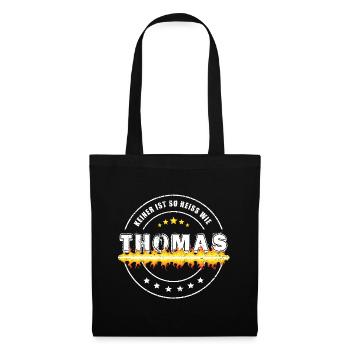 Keiner ist so heiss wie THOMAS - Stoffbeutel - Schwarz - Vorne
