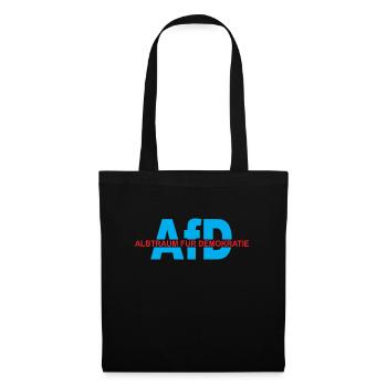 AfD - Albtraum für Demokratie - Stoffbeutel - Schwarz - Vorne