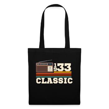 Anniversaire 1933 retro classic - Sac en tissu - noir - Devant