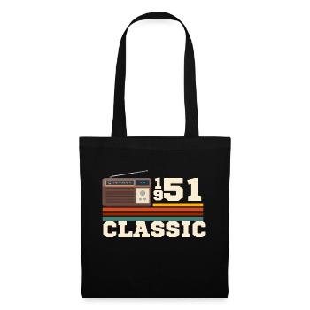 Anniversary 1951 retro classic - Tote Bag - black - Front