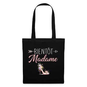 Madame Mariage EVJF Future Mariée - Sac en tissu - noir - Devant