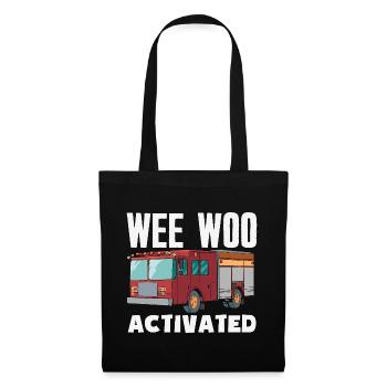 Wee Woo Squad Fire Tiny Feuerwehrmann - Stoffbeutel - Schwarz - Vorne