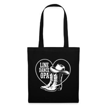 Line Dance OPA Boots Heart - Tote Bag - black - Front