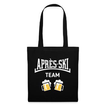 Après-Ski Team (Bier Apres Ski Konkav / NEG 2C) - Stoffbeutel - Schwarz - Vorne