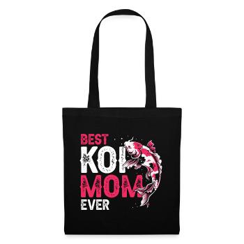 Best Koi Mom Ever Funny Proud Pond Humor - Stoffbeutel - Schwarz - Vorne
