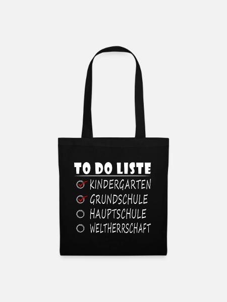 Lehrer Hauptschule Abschiedsgeschenk Abschied - Stoffbeutel - Schwarz