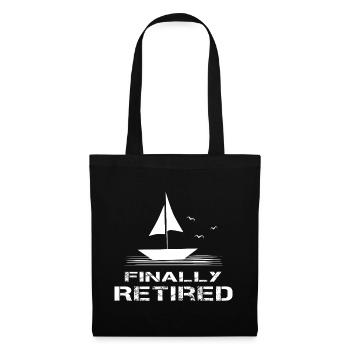 Sailboat Retirement Finally Retired Retirement Start - Tote Bag - black - Front