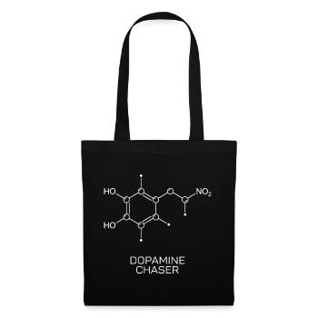 Dopamine Chaser Molekül - Stoffbeutel - Schwarz - Vorne