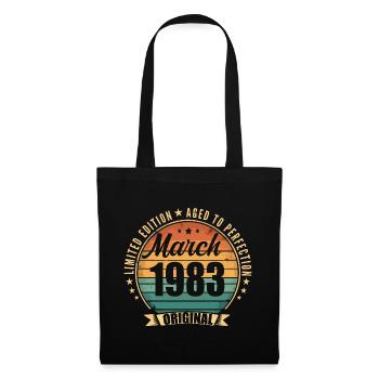 Mars 1983 Édition Limitée Retro Mars 1983 - Sac en tissu - noir - Devant