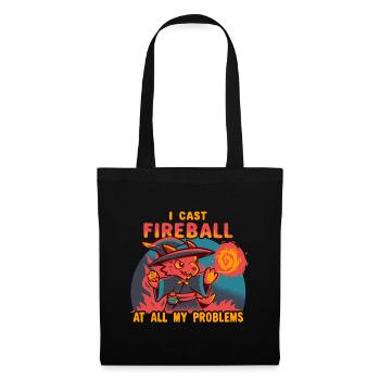 I Cast Fireball at all my problems - Tote Bag - black - Front
