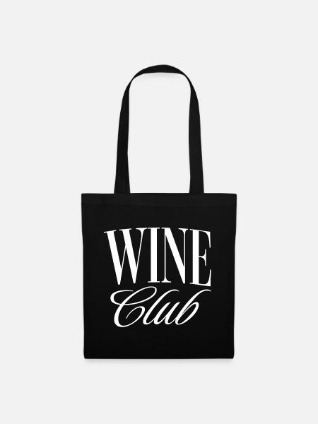 Wine Club - Stoffbeutel - Schwarz