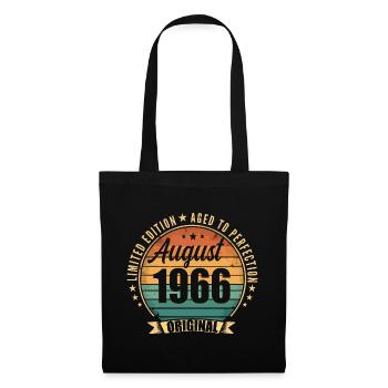 Août 1966 Anniversaire Édition Limitée Vintage - Sac en tissu - noir - Devant