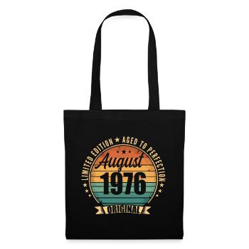 Vintage August 1976 Jubiläums-Limited Edition - Stoffbeutel - Schwarz - Vorne