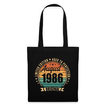 Vintage Août 1986 Anniversaire Édition Limitée  - Sac en tissu - noir - Devant
