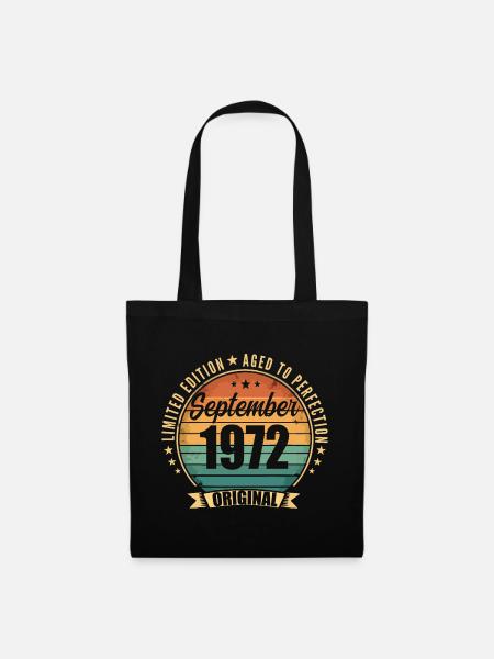 September 1972 Vintage Limited Edition - Stoffbeutel - Schwarz