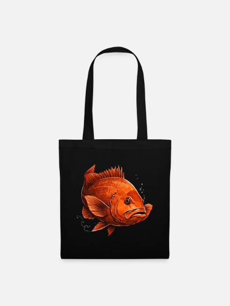 Garibaldi Fischliebhaber im Pazifischen Ozean Kalifornien - Stoffbeutel - Schwarz