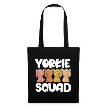 Yorkshire Terrier - Stoffbeutel - Schwarz - Vorne