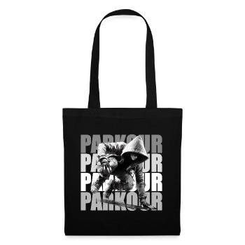 Parkour - Stoffbeutel - Schwarz - Vorne