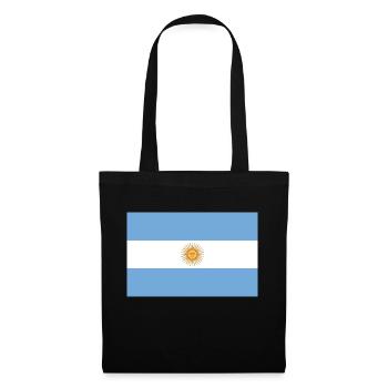 Drapeau Argentine Argentine - Sac en tissu - noir - Devant