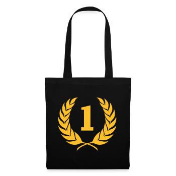 Victoire (vectoriel) - Sac en tissu - noir - Devant