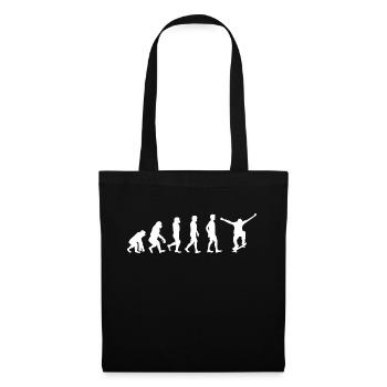 Evolution Skater - Stoffbeutel - Schwarz - Vorne